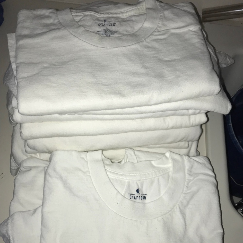 Stanford undershirts white large men